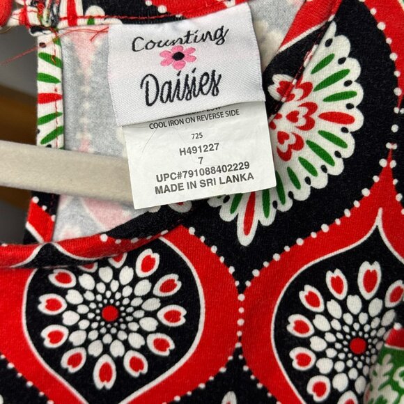 Counting Daisies Holiday Dress Girls Size 7 | Christmas Outfit - Picture 4 of 8